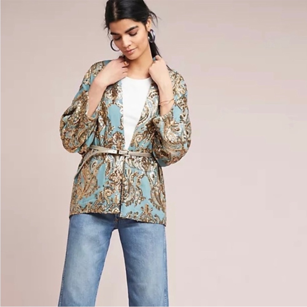 Anthropologie’s Ettiwana short kimono, never worn. Size XS/S.